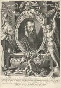 Portret van Pieter Brueghel de jonge door Egidius  Sadeler (II)