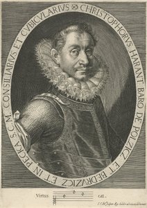 Portret van de componist Krystof Harant 1564-1621 door Aegidius Sadeler or Saedeler