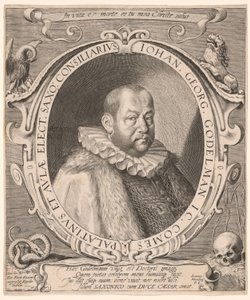 Johann Georg von Gödelmann, hoogleraar rechten, diplomaat door Aegidius Sadeler II