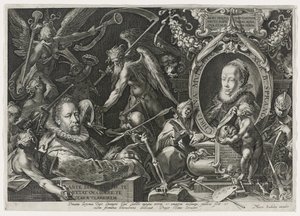Bartholomaeus Spranger en zijn vrouw, Christina Muller, 1600