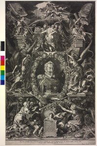 Heilige Roomse Keizer Matthias I door Aegidius Sadeler or Saedeler