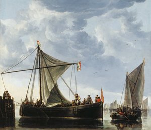 De Overstapboot door Aelbert Cuyp