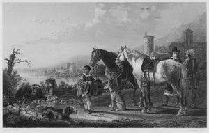 De Neger-Pagina, uit het schilderij in de Koninklijke Collectie (gravure)