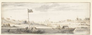 Het graven van het Mallegat buiten Dordrecht, 1648