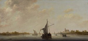 Een uitzicht op de Maas bij Dordrecht, ca. 1645-46 door Aelbert Cuyp