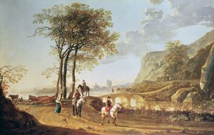 Uitgestrekt Rivierlandschap door Aelbert Cuyp