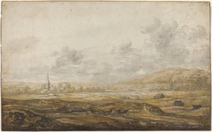 Panoramisch Landschap langs de Rijn