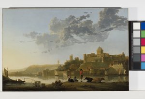 Het Valkhof in Nijmegen door Aelbert Cuyp