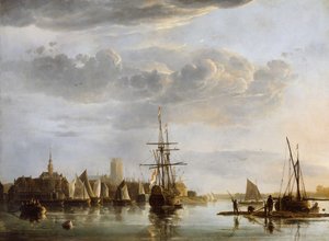 Gezicht op Dordrecht, c.1652-53 door Aelbert Cuyp