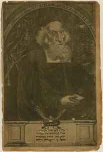 Portret van Isaac Aboab da Fonseca 1605-1693, 1681