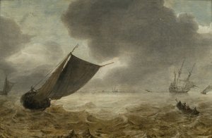 Schepen in woelige wateren