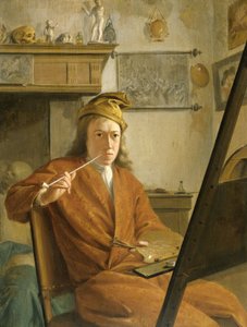 Portret van een schilder, mogelijk de kunstenaar zelf