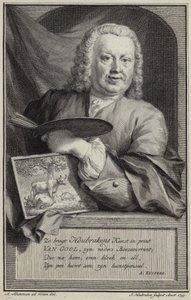 Portret van Jan van Gool door Aert Schouman