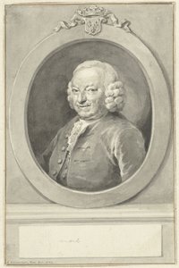 Portret van Johan Hudde Dedel, in ovaal, naar links