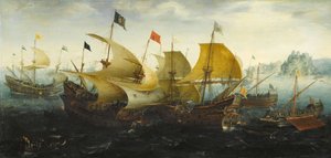 De slag bij Cadiz van 1587