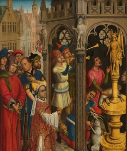 Augustinus offert aan een afgodsbeeld van de Manicheeërs (?)