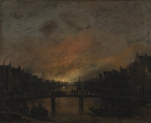 Brand in Amsterdam 