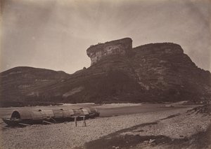 Tempel van Tai-wang bij Wu ü nabij Sing Chang Theemarkt, ca. 1869