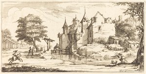 Kasteel met een Ophaalbrug