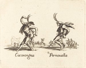 Cucorongna en Pernoualla door After Jacques Callot