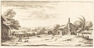 Landschap door After Jacques Callot