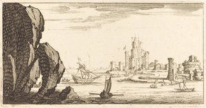 Landschap door After Jacques Callot