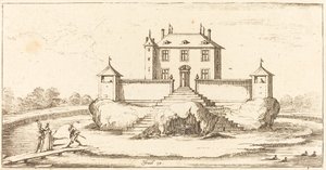 Landschap door After Jacques Callot