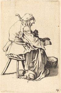 Oude Vrouw met Katten