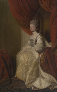Charlotte Sophia van Mecklenburg-Strelitz (1744-1818), gemalin van George III door after Joshua Reynolds