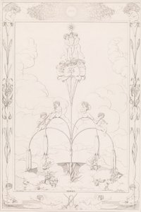 Ochtend, uit de serie De tijden van de dag, 1807 door After Philipp Otto Runge