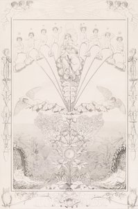 Nacht, uit de serie De Tijden van de Dag, 1807 door After Philipp Otto Runge