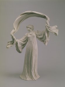 Danser met een sjaal van een tafelstuk, Sèvres, 1900 door Agathon Leonard