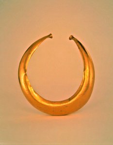 Halsband, Mooghaun North, County Clare, Late Bronstijd, 800-700 v.Chr. door Age Bronze