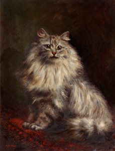 Perzische kat, ca. 1908-20 door Agnes Augusta Talboys