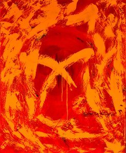 Rood 1, 2014 door Agnes Girardon
