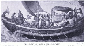 De vlucht van Anthony en Cleopatra, ca. 1920 door Agnes Pringle