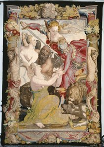 Gerechtigheid levert Onschuld door Agnolo (after) Bronzino