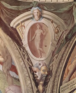 Allegorieën van de Kardinale Deugden. Fresco
