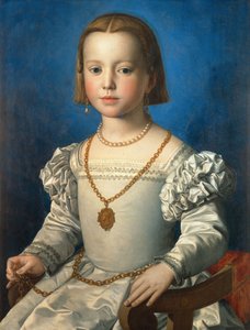 Portret van Bia de Medici, 1542 door Agnolo Bronzino