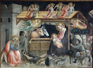 Kerststal door Agnolo Gaddi