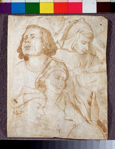 Hoofden door Agnolo Gaddi