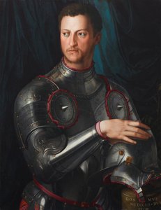 Cosimo de Medici (1519-1574) Grand Duke of Tuscany door Agnolo di Cosimo Bronzino