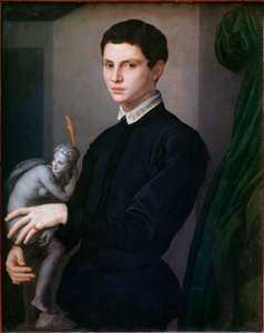 Portret van een beeldhouwer door Agnolo Bronzino