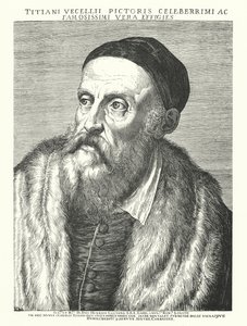 Titiaan, Italiaanse Renaissance kunstenaar door Agostino (after) Carracci