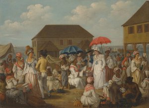 Linnenmarkt, Dominica door Agostino Brunias