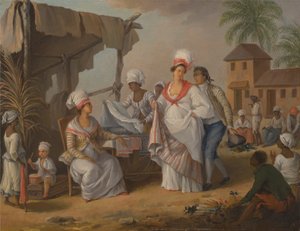 Marktdag, Roseau, Dominica door Agostino Brunias