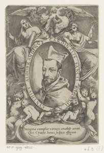 Portret van kardinaal Cinzio Aldobrandini door Agostino Carracci (possibly)