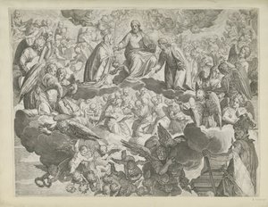 Het martelaarschap van de heilige Justina van Padua (bovenste helft)