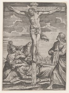 De Kruisiging, 1582 door Agostino Carracci