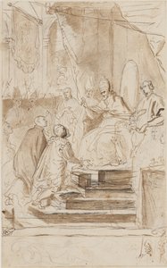 De heiligverklaring van St. Ignatius van Loyola door Agostino Masucci